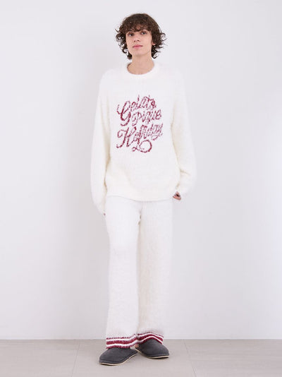 Mens Feather Pullover Sweater gelato pique