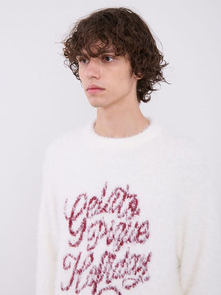 HOLIDAY Feather Pullover Sweater in Off White, Men's Pullover Sweaters at Gelato Pique USA