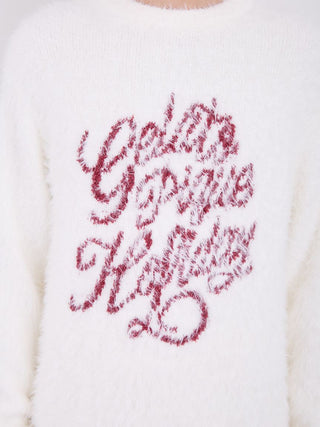 HOLIDAY Feather Pullover Sweater in Off White, Men's Pullover Sweaters at Gelato Pique USA