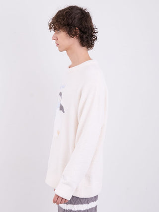 Mens Penguin Jacquard Pullover Sweater