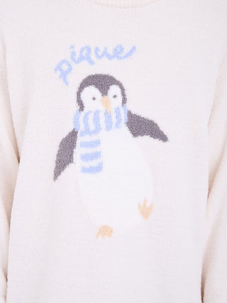 Mens Penguin Jacquard Pullover Sweater