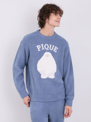 Powder Gelato Monster Pullover Sweater in Blue, Men's Pullover Sweaters at Gelato Pique USA