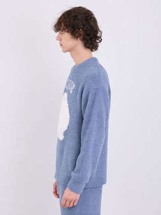 Powder Gelato Monster Pullover Sweater in Blue, Men's Pullover Sweaters at Gelato Pique USA