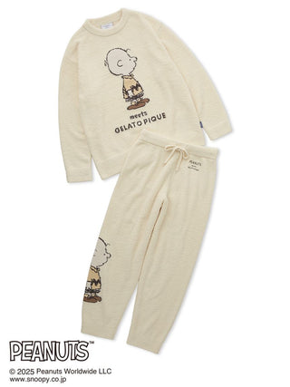 Peanuts men's Babymoco Jacquard loungewear set with Snoopy design by Gelato Pique USA.