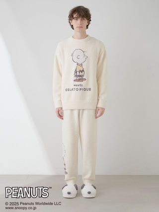 [PEANUTS] [MENS] Babymoco Jacquard Pullover & Pants Set