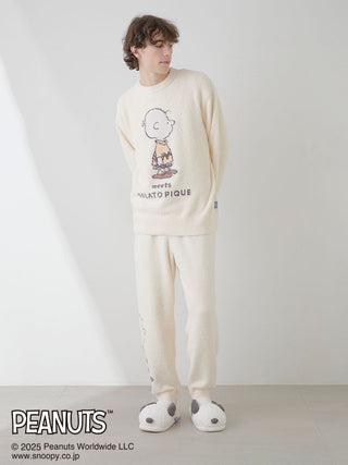 [PEANUTS] [MENS] Babymoco Jacquard Pullover & Pants Set