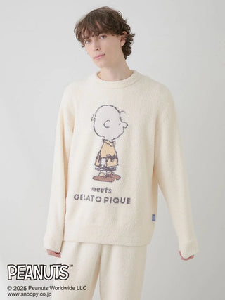 [PEANUTS] [MENS] Babymoco Jacquard Pullover & Pants Set