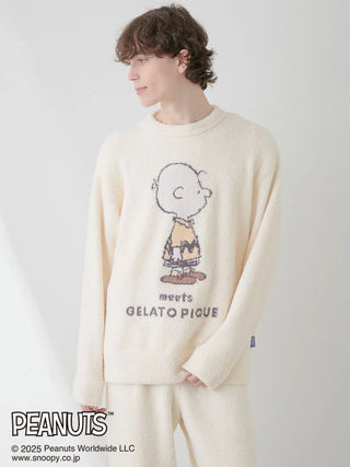 [PEANUTS] [MENS] Babymoco Jacquard Pullover & Pants Set