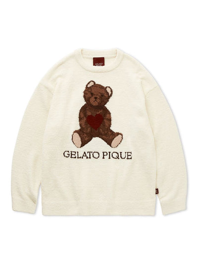 Valentine MENS Baby Moco Bear Jacquard Pullover Sweater gelato pique