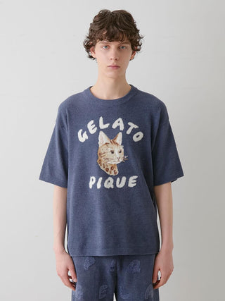 Men's Airy Moco Bengal Cat Pullover
