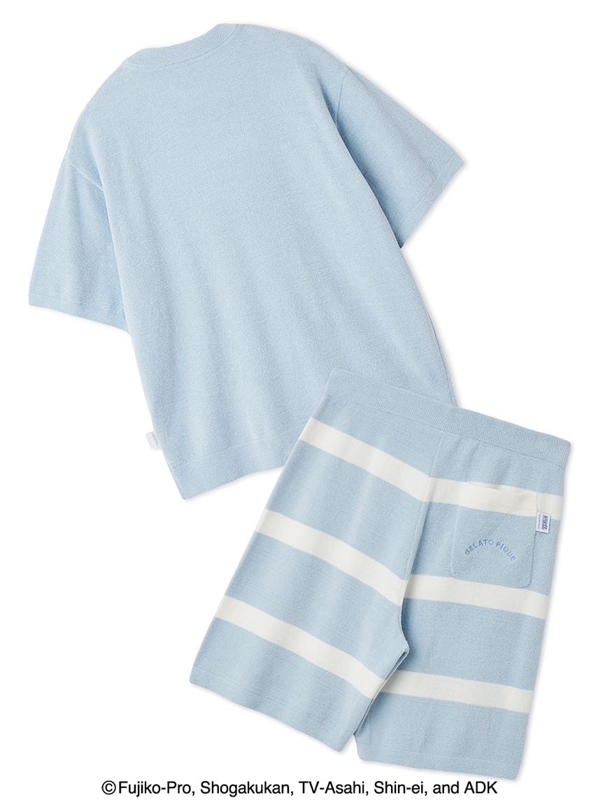 Doraemon Men’s Jacquard Pullover & Shorts Set