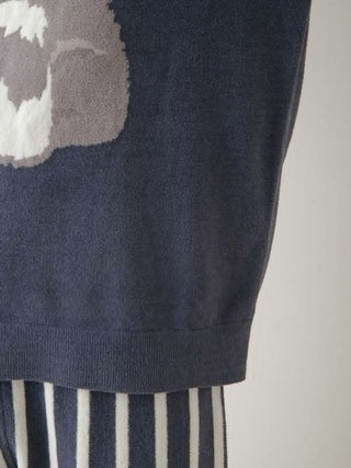 Mens Schnauzer Airy Moco Jacquard Pullover & Shorts Set