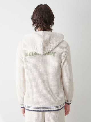 Mens Waffle Dinosaur Hoodie