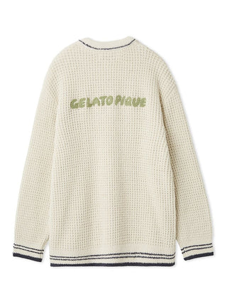 Mens Waffle Dinosaur Pullover