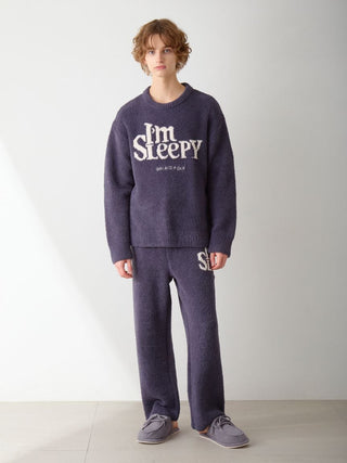 Men's Powder Sleepy Logo Jacquard Pullover & Pants Set