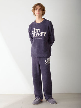Men's Powder Sleepy Logo Jacquard Pullover & Pants Set