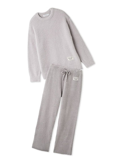 Men's Colorful Powder Pullover & Baby Moco Rib Knit Pants Set gelato pique