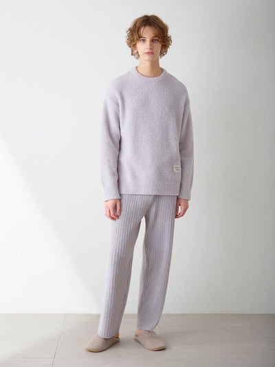 Men's Colorful Powder Pullover & Baby Moco Rib Knit Pants Set gelato pique