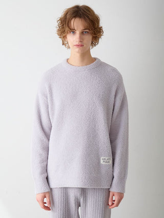 Men's Colorful Powder Pullover & Baby Moco Rib Knit Pants Set