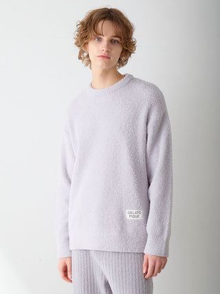 Men's Colorful Powder Pullover & Baby Moco Rib Knit Pants Set