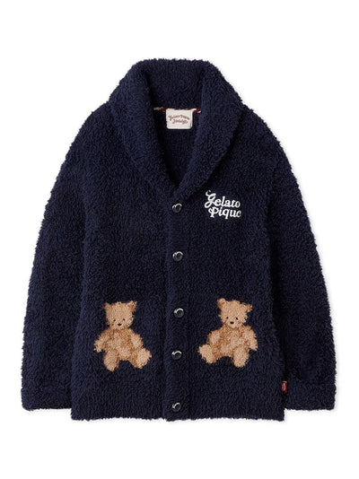 [HOLIDAY] Mens Gelato Snow Bear Jacquard Shawl Cardigan gelato pique