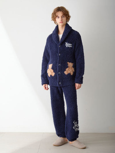 [HOLIDAY] Mens Gelato Snow Bear Jacquard Shawl Cardigan gelato pique