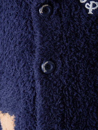 [HOLIDAY] Mens Gelato Snow Bear Jacquard Shawl Cardigan