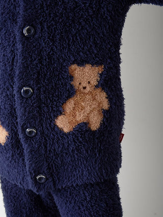 [HOLIDAY] Mens Gelato Snow Bear Jacquard Shawl Cardigan