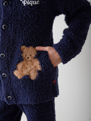 [HOLIDAY] Mens Gelato Snow Bear Jacquard Shawl Cardigan