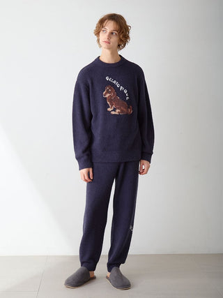 Men's Baby Moco Dachshund / Schnauzer Jacquard Pullover & Pants Set