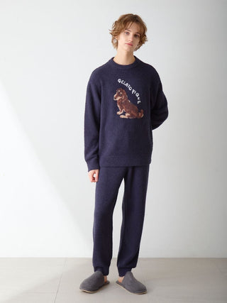 Men's Baby Moco Dachshund / Schnauzer Jacquard Pullover & Pants Set