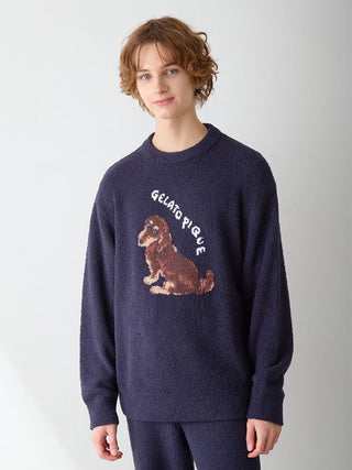 Men's Baby Moco Dachshund / Schnauzer Jacquard Pullover & Pants Set