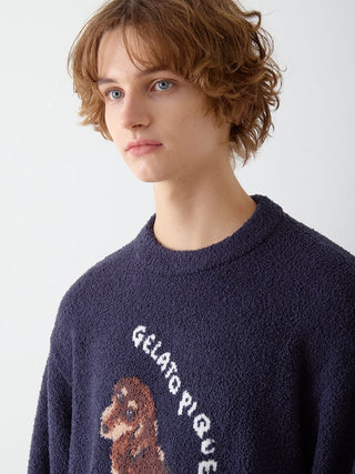 Men's Baby Moco Dachshund / Schnauzer Jacquard Pullover & Pants Set