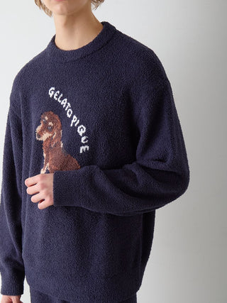 Men's Baby Moco Dachshund / Schnauzer Jacquard Pullover & Pants Set