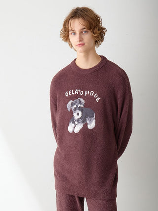 Men's Baby Moco Dachshund / Schnauzer Jacquard Pullover & Pants Set