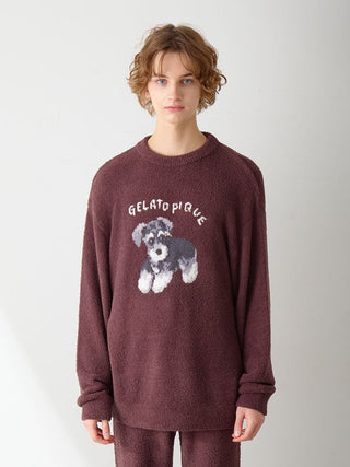 Men's Baby Moco Dachshund / Schnauzer Jacquard Pullover & Pants Set