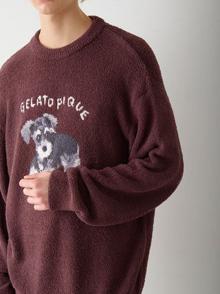 Men's Baby Moco Dachshund / Schnauzer Jacquard Pullover & Pants Set