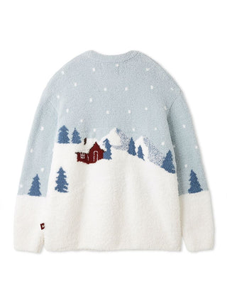 [HOLIDAY] Men's Skiing Bear Jacquard Pullover