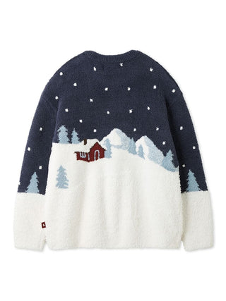 [HOLIDAY] Men's Skiing Bear Jacquard Pullover