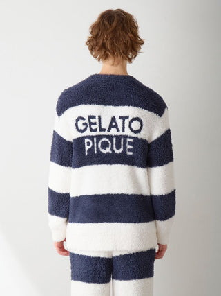 [Gifting Bag Included] Men's Gelato 2 Border Pullover & Pants Set