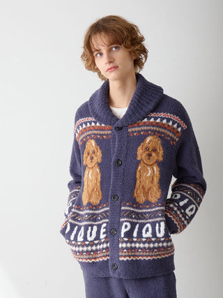 Men's Powder Nordic DOG Jacquard Cowichan Cardigan