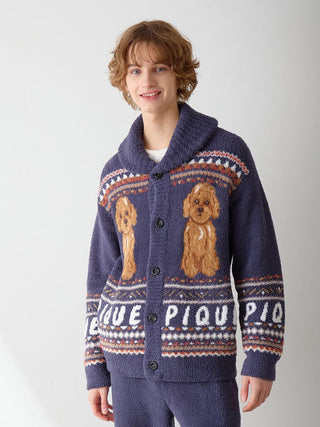 Men's Powder Nordic DOG Jacquard Cowichan Cardigan
