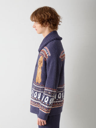 Men's Powder Nordic DOG Jacquard Cowichan Cardigan
