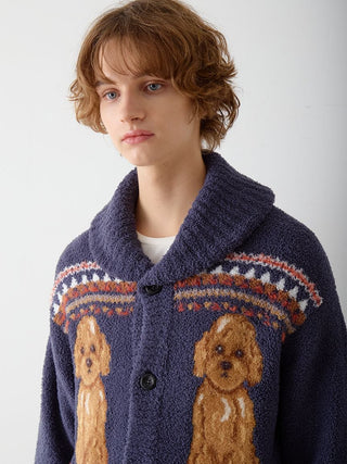 Men's Powder Nordic DOG Jacquard Cowichan Cardigan