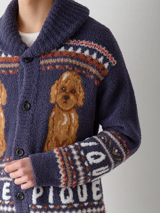 Men's Powder Nordic DOG Jacquard Cowichan Cardigan