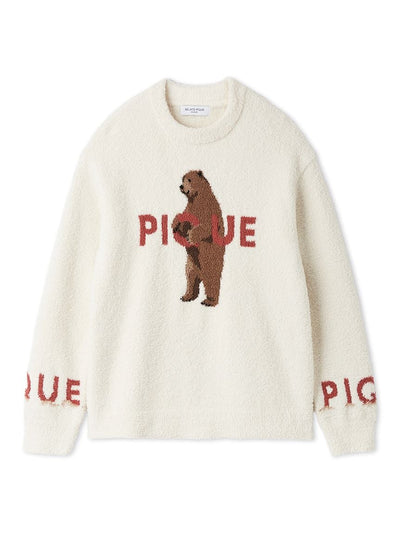 Men's Powder Forest BearJacquard Pullover gelato pique