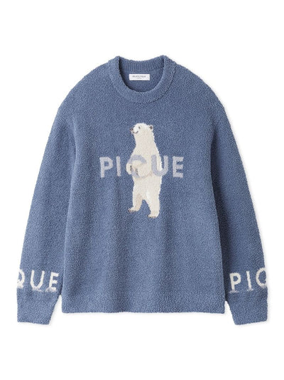 Men's Powder Forest BearJacquard Pullover gelato pique