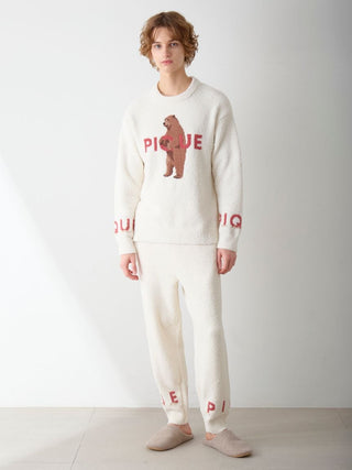 Men's Powder Forest BearJacquard Pullover