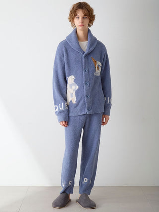 Men's Powder Forest Bear Jacquard Cowichan Cardigan