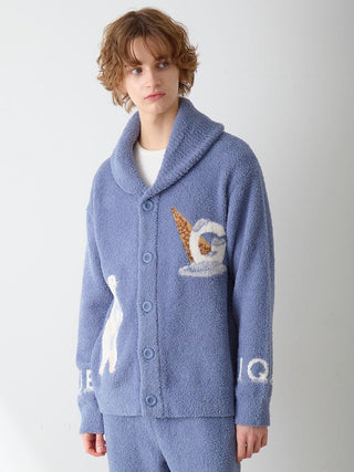 Men's Powder Forest Bear Jacquard Cowichan Cardigan